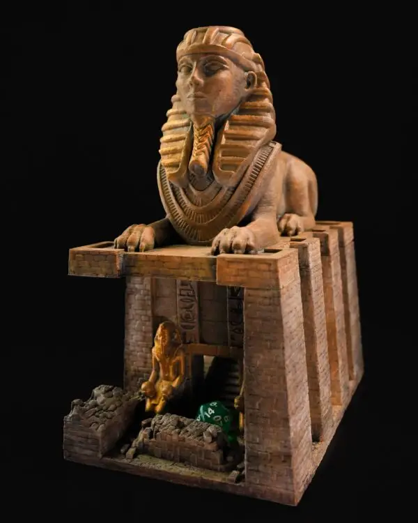 Painted Sphinx Dice Tower